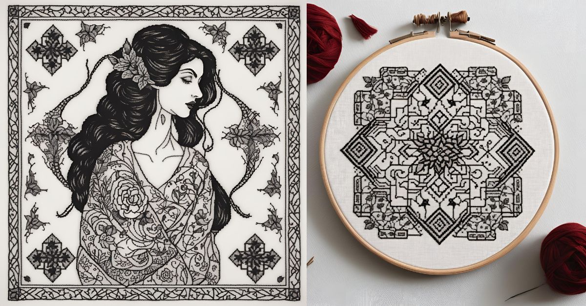 Blackwork-Cross-Stitch