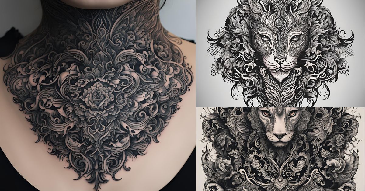 Dark-Ornamental-Tattoo-Neck